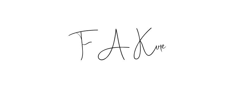 Here are the top 10 professional signature styles for the name F A Kule. These are the best autograph styles you can use for your name. F A Kule signature style 4 images and pictures png