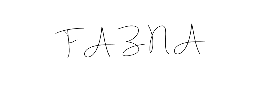 Make a beautiful signature design for name F A Z N A. Use this online signature maker to create a handwritten signature for free. F A Z N A signature style 4 images and pictures png