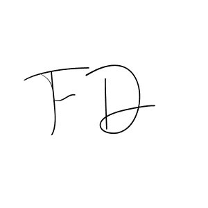 Best and Professional Signature Style for F D. Andilay-7BmLP Best Signature Style Collection. F D signature style 4 images and pictures png