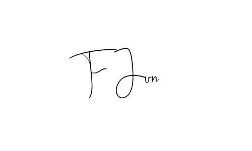 Use a signature maker to create a handwritten signature online. With this signature software, you can design (Andilay-7BmLP) your own signature for name F Jun. F Jun signature style 4 images and pictures png