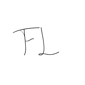 Make a beautiful signature design for name F L. With this signature (Andilay-7BmLP) style, you can create a handwritten signature for free. F L signature style 4 images and pictures png