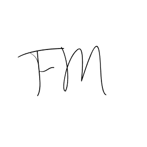 F M stylish signature style. Best Handwritten Sign (Andilay-7BmLP) for my name. Handwritten Signature Collection Ideas for my name F M. F M signature style 4 images and pictures png