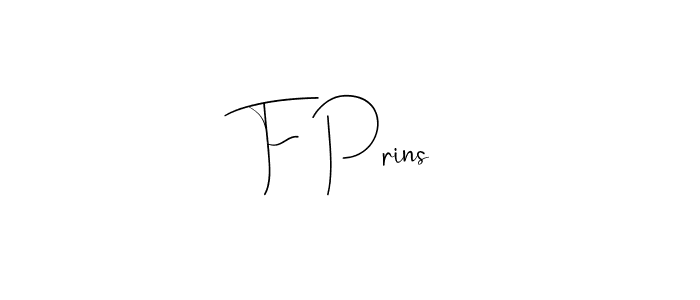 How to make F Prins name signature. Use Andilay-7BmLP style for creating short signs online. This is the latest handwritten sign. F Prins signature style 4 images and pictures png