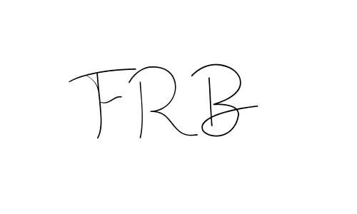 How to make F R B name signature. Use Andilay-7BmLP style for creating short signs online. This is the latest handwritten sign. F R B signature style 4 images and pictures png