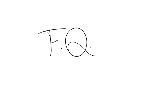 Use a signature maker to create a handwritten signature online. With this signature software, you can design (Andilay-7BmLP) your own signature for name F. Q.. F. Q. signature style 4 images and pictures png