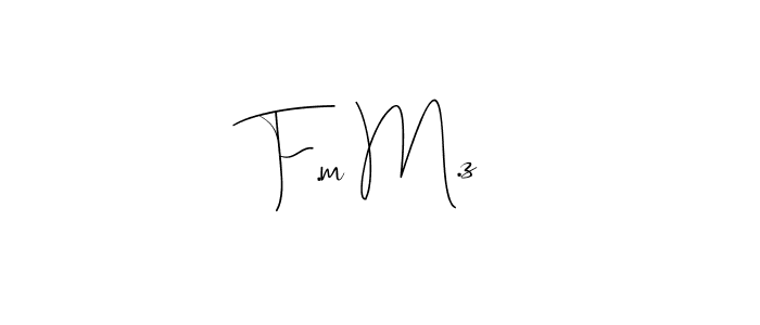 Make a beautiful signature design for name F.m M.z. With this signature (Andilay-7BmLP) style, you can create a handwritten signature for free. F.m M.z signature style 4 images and pictures png