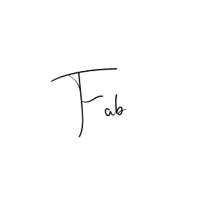 The best way (Andilay-7BmLP) to make a short signature is to pick only two or three words in your name. The name Fab include a total of six letters. For converting this name. Fab signature style 4 images and pictures png