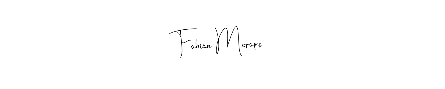 Make a beautiful signature design for name Fabián Morales. With this signature (Andilay-7BmLP) style, you can create a handwritten signature for free. Fabián Morales signature style 4 images and pictures png