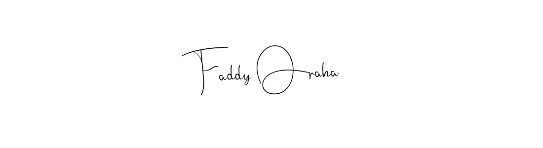 The best way (Andilay-7BmLP) to make a short signature is to pick only two or three words in your name. The name Faddy Oraha include a total of six letters. For converting this name. Faddy Oraha signature style 4 images and pictures png