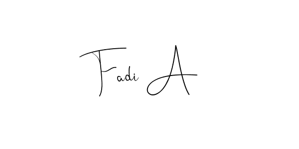 You can use this online signature creator to create a handwritten signature for the name Fadi A. This is the best online autograph maker. Fadi A signature style 4 images and pictures png