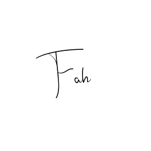 Make a beautiful signature design for name Fah. Use this online signature maker to create a handwritten signature for free. Fah signature style 4 images and pictures png