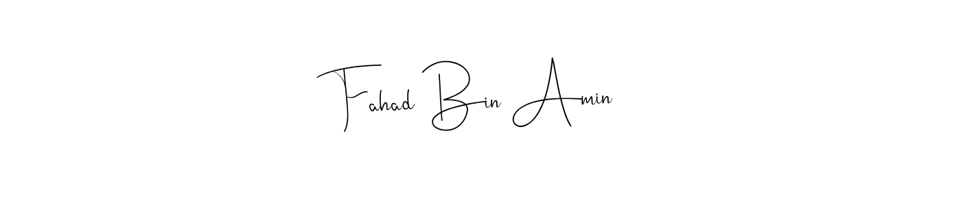 Use a signature maker to create a handwritten signature online. With this signature software, you can design (Andilay-7BmLP) your own signature for name Fahad Bin Amin. Fahad Bin Amin signature style 4 images and pictures png