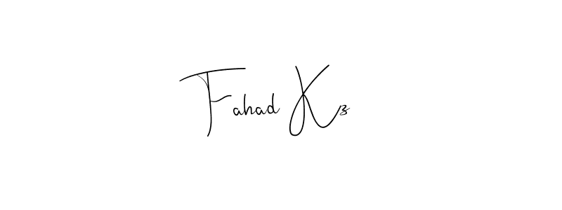 Fahad Kz stylish signature style. Best Handwritten Sign (Andilay-7BmLP) for my name. Handwritten Signature Collection Ideas for my name Fahad Kz. Fahad Kz signature style 4 images and pictures png