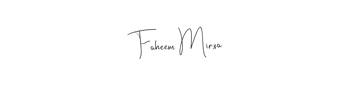 Also You can easily find your signature by using the search form. We will create Faheem Mirza name handwritten signature images for you free of cost using Andilay-7BmLP sign style. Faheem Mirza signature style 4 images and pictures png