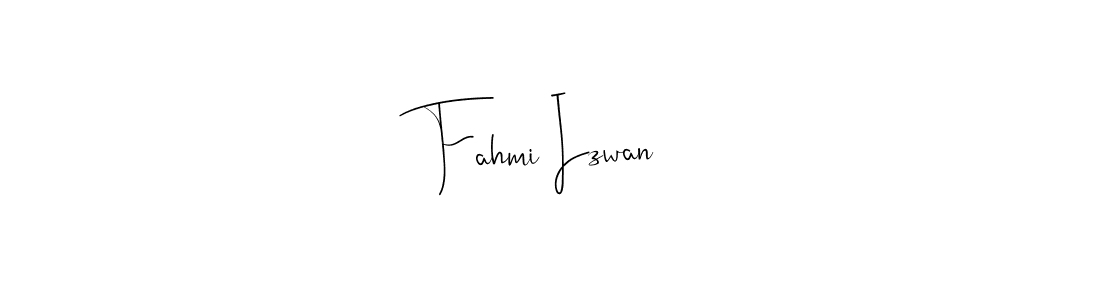 Andilay-7BmLP is a professional signature style that is perfect for those who want to add a touch of class to their signature. It is also a great choice for those who want to make their signature more unique. Get Fahmi Izwan name to fancy signature for free. Fahmi Izwan signature style 4 images and pictures png