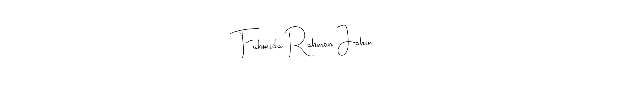 See photos of Fahmida Rahman Jahin official signature by Spectra . Check more albums & portfolios. Read reviews & check more about Andilay-7BmLP font. Fahmida Rahman Jahin signature style 4 images and pictures png