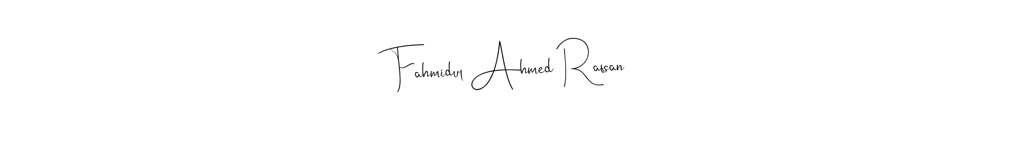 Make a beautiful signature design for name Fahmidul Ahmed Rafsan. Use this online signature maker to create a handwritten signature for free. Fahmidul Ahmed Rafsan signature style 4 images and pictures png