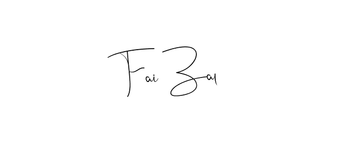 How to make Fai Zal signature? Andilay-7BmLP is a professional autograph style. Create handwritten signature for Fai Zal name. Fai Zal signature style 4 images and pictures png