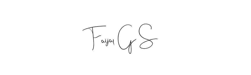 How to Draw Faijal G S signature style? Andilay-7BmLP is a latest design signature styles for name Faijal G S. Faijal G S signature style 4 images and pictures png
