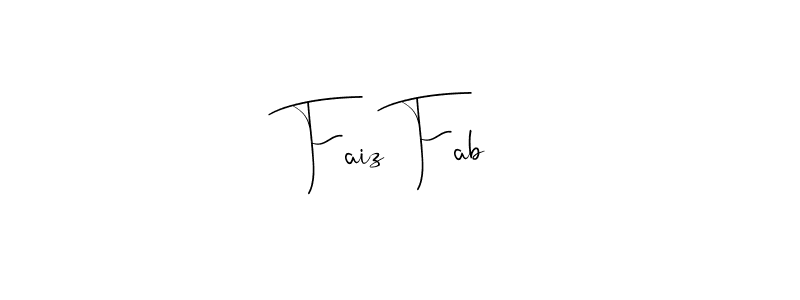 Use a signature maker to create a handwritten signature online. With this signature software, you can design (Andilay-7BmLP) your own signature for name Faiz Fab. Faiz Fab signature style 4 images and pictures png