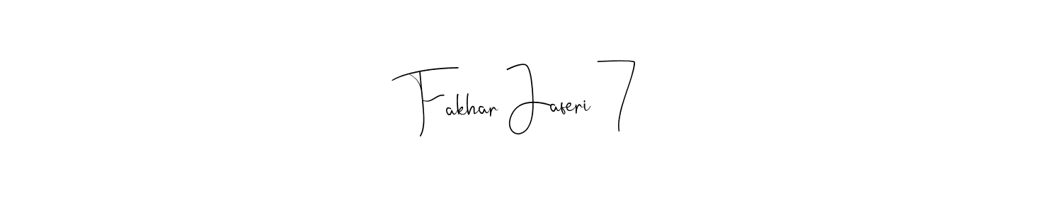 This is the best signature style for the Fakhar Jaferi 7 name. Also you like these signature font (Andilay-7BmLP). Mix name signature. Fakhar Jaferi 7 signature style 4 images and pictures png