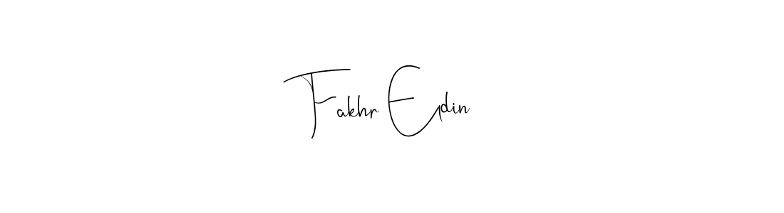 Design your own signature with our free online signature maker. With this signature software, you can create a handwritten (Andilay-7BmLP) signature for name Fakhr Eldin. Fakhr Eldin signature style 4 images and pictures png