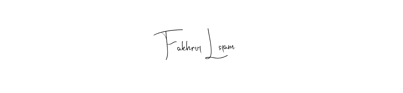 Create a beautiful signature design for name Fakhrul Lslam. With this signature (Andilay-7BmLP) fonts, you can make a handwritten signature for free. Fakhrul Lslam signature style 4 images and pictures png