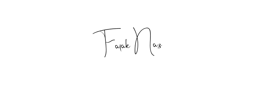 Design your own signature with our free online signature maker. With this signature software, you can create a handwritten (Andilay-7BmLP) signature for name Falak Naz. Falak Naz signature style 4 images and pictures png