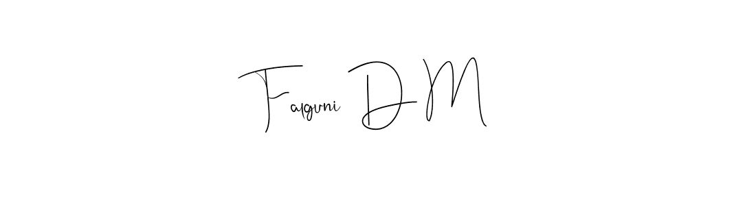 This is the best signature style for the Falguni D M name. Also you like these signature font (Andilay-7BmLP). Mix name signature. Falguni D M signature style 4 images and pictures png