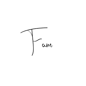 You should practise on your own different ways (Andilay-7BmLP) to write your name (Fam) in signature. don't let someone else do it for you. Fam signature style 4 images and pictures png