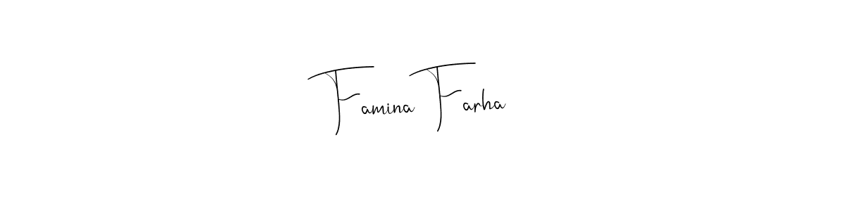 You can use this online signature creator to create a handwritten signature for the name Famina Farha. This is the best online autograph maker. Famina Farha signature style 4 images and pictures png
