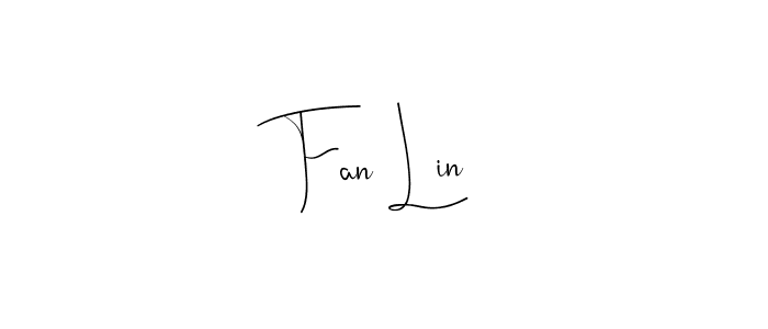 Make a beautiful signature design for name Fan Lin. With this signature (Andilay-7BmLP) style, you can create a handwritten signature for free. Fan Lin signature style 4 images and pictures png