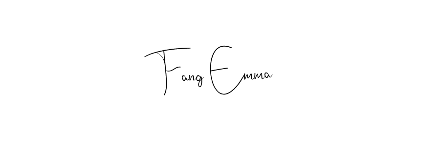 Design your own signature with our free online signature maker. With this signature software, you can create a handwritten (Andilay-7BmLP) signature for name Fang Emma. Fang Emma signature style 4 images and pictures png