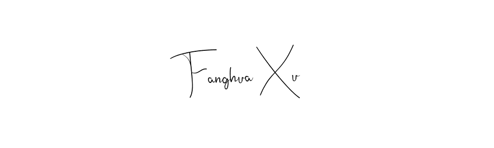 Make a beautiful signature design for name Fanghua Xu. Use this online signature maker to create a handwritten signature for free. Fanghua Xu signature style 4 images and pictures png