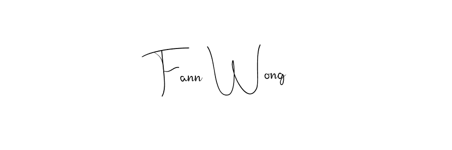 Fann Wong stylish signature style. Best Handwritten Sign (Andilay-7BmLP) for my name. Handwritten Signature Collection Ideas for my name Fann Wong. Fann Wong signature style 4 images and pictures png