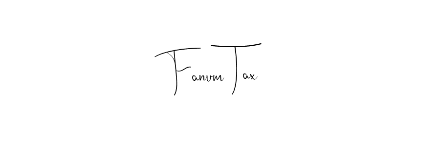 Use a signature maker to create a handwritten signature online. With this signature software, you can design (Andilay-7BmLP) your own signature for name Fanum Tax. Fanum Tax signature style 4 images and pictures png