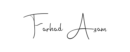 Make your name Farhad Azam memorable on every contract using Andilay-7BmLP autograph style. Instant transparent background export available. Farhad Azam signature style 4 images and pictures png