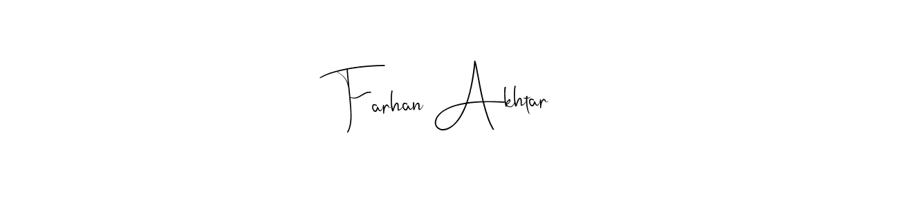 Create a beautiful signature design for name Farhan Akhtar. With this signature (Andilay-7BmLP) fonts, you can make a handwritten signature for free. Farhan Akhtar signature style 4 images and pictures png