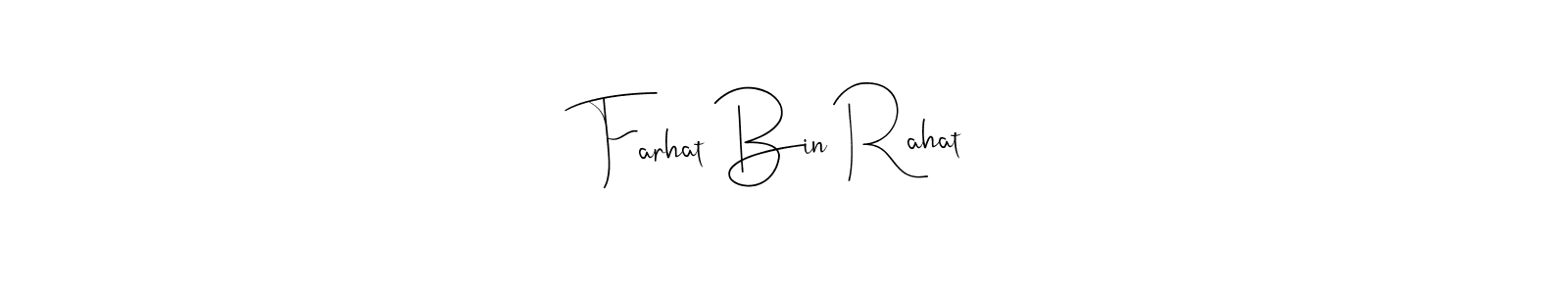 See photos of Farhat Bin Rahat official signature by Spectra . Check more albums & portfolios. Read reviews & check more about Andilay-7BmLP font. Farhat Bin Rahat signature style 4 images and pictures png