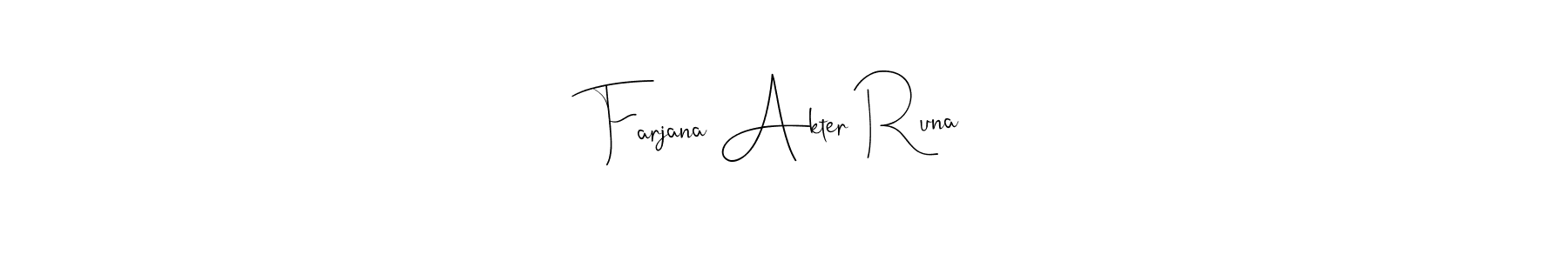 Best and Professional Signature Style for Farjana Akter Runa. Andilay-7BmLP Best Signature Style Collection. Farjana Akter Runa signature style 4 images and pictures png