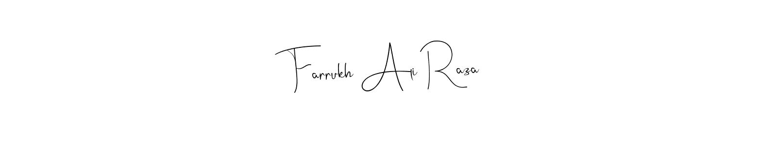 You should practise on your own different ways (Andilay-7BmLP) to write your name (Farrukh Ali Raza) in signature. don't let someone else do it for you. Farrukh Ali Raza signature style 4 images and pictures png