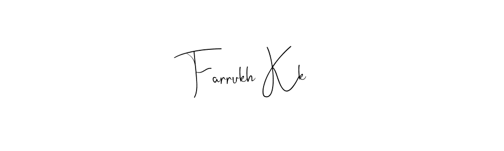 Make a beautiful signature design for name Farrukh Kk. Use this online signature maker to create a handwritten signature for free. Farrukh Kk signature style 4 images and pictures png