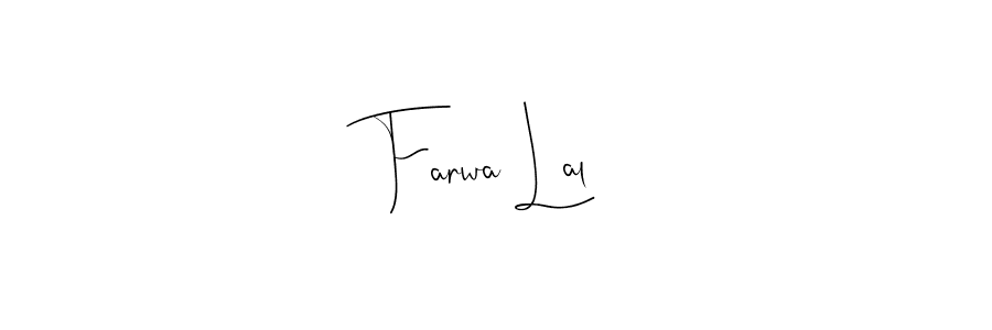 Also we have Farwa Lal name is the best signature style. Create professional handwritten signature collection using Andilay-7BmLP autograph style. Farwa Lal signature style 4 images and pictures png