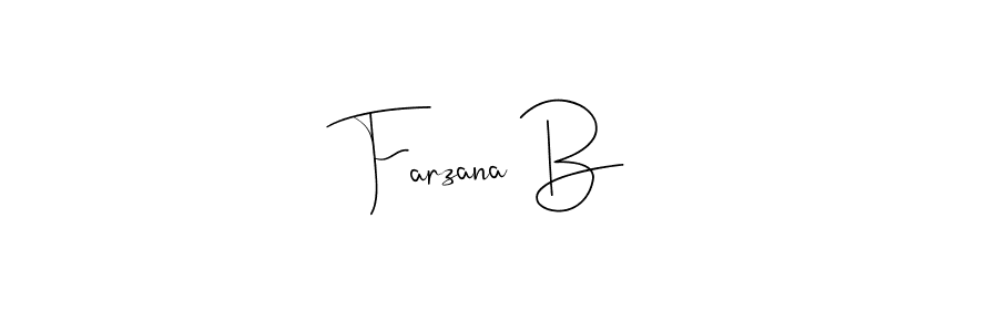Similarly Andilay-7BmLP is the best handwritten signature design. Signature creator online .You can use it as an online autograph creator for name Farzana B. Farzana B signature style 4 images and pictures png