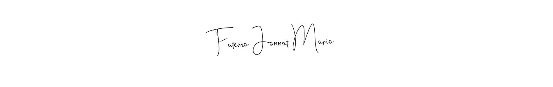 Design your own signature with our free online signature maker. With this signature software, you can create a handwritten (Andilay-7BmLP) signature for name Fatema Jannat Maria. Fatema Jannat Maria signature style 4 images and pictures png