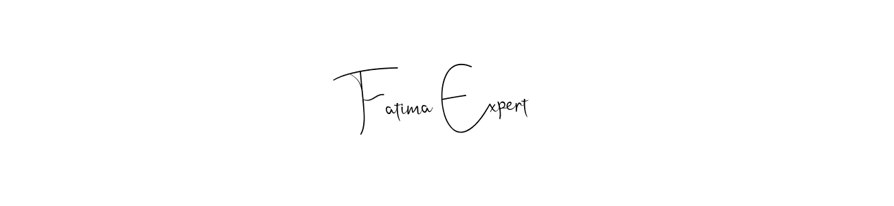 How to make Fatima Expert name signature. Use Andilay-7BmLP style for creating short signs online. This is the latest handwritten sign. Fatima Expert signature style 4 images and pictures png