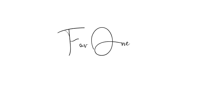 Use a signature maker to create a handwritten signature online. With this signature software, you can design (Andilay-7BmLP) your own signature for name Fav One. Fav One signature style 4 images and pictures png