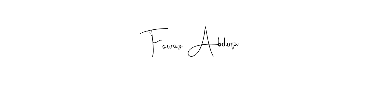 Fawaz Abdulla stylish signature style. Best Handwritten Sign (Andilay-7BmLP) for my name. Handwritten Signature Collection Ideas for my name Fawaz Abdulla. Fawaz Abdulla signature style 4 images and pictures png