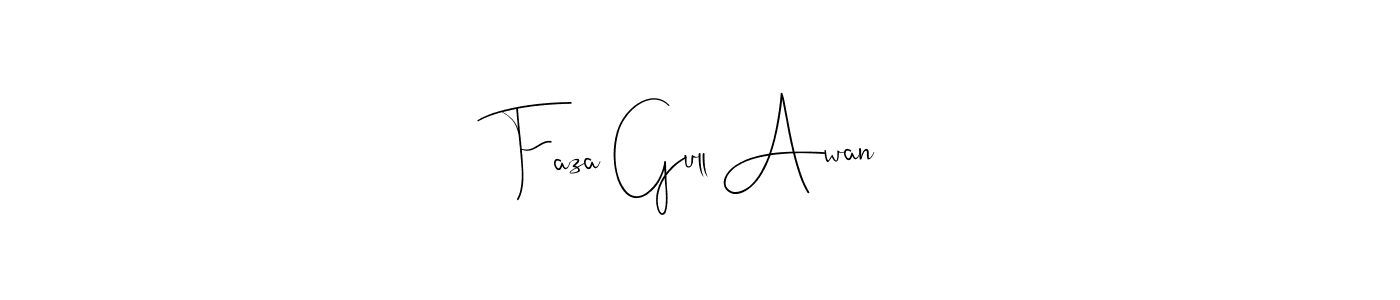 Faza Gull Awan stylish signature style. Best Handwritten Sign (Andilay-7BmLP) for my name. Handwritten Signature Collection Ideas for my name Faza Gull Awan. Faza Gull Awan signature style 4 images and pictures png