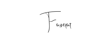 Make a beautiful signature design for name Fazelat. Use this online signature maker to create a handwritten signature for free. Fazelat signature style 4 images and pictures png